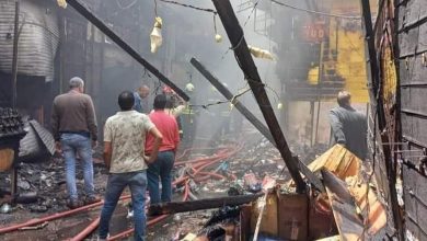 تفاصيل حريق المنشية في الإسكندرية