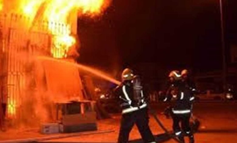 فيديو حريق مدينة نصر